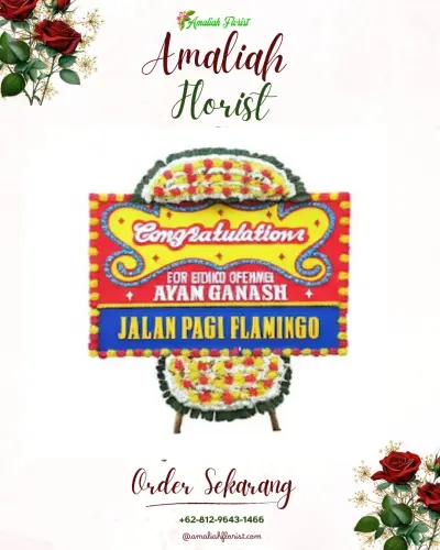 Bunga Papan Congratulation di Kawasan Industri Osowilangun